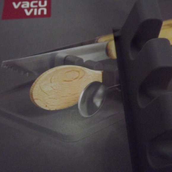 Gray Silicone Utensil Rest Holder - Original Vacu Vin Silicone Utensil Rest - Picture 2 of 4